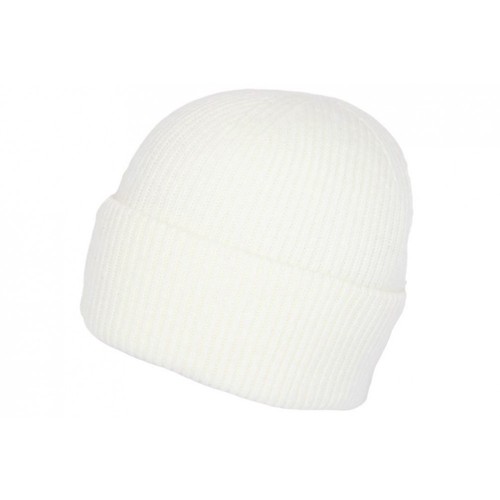 Bonnet angora blanc laine - bonnet, en