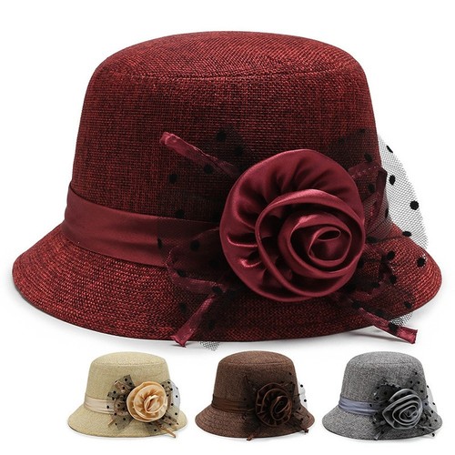 Chapeau coréen chanvre motif