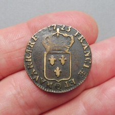 Louis XV - 1/2 Sol au Buste enfantin - 1723 Q  Perpignan