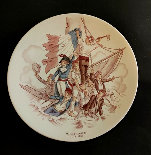 Assiette scene militaire - scene,