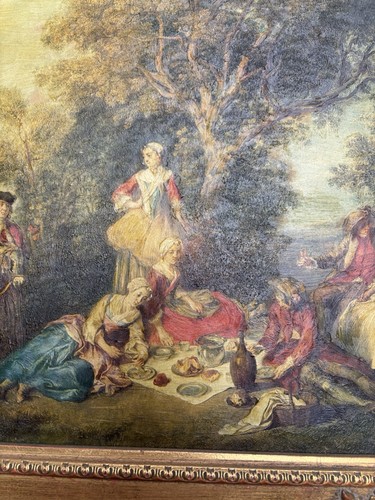 Tableau ancien paysage - tableau,
