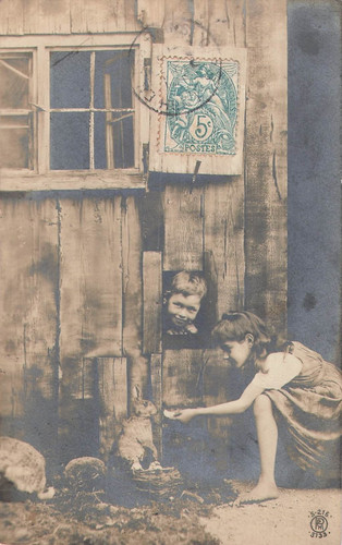 Lot cartes postales enfants - cartes,
