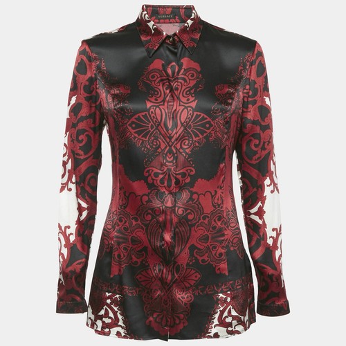 Chemise satin imprimé - en,