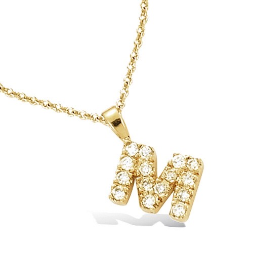 Collier pendentif alphabet - collier,