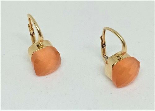 Boucles oreilles jaune - d'oreilles, or