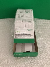 SCHNEIDER - Lot de 2 interrupteurs va et vient Blanc Asfora EPH0423 Neuf