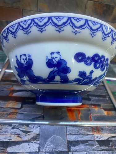 Bol porcelaine décor - porcelaine, bleu