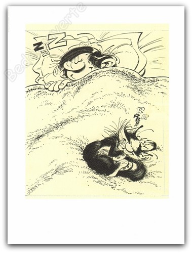 Affiche andré franquin gaston - affiche,