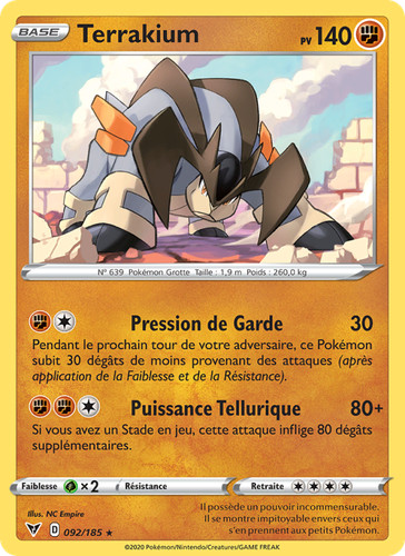 Carte pokémon terrakium - terrakium,