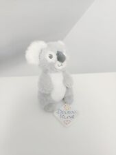 Peluche/Doudou Koala Assis Gris Clair Blanc Fourrure 20cm - Tex Baby Carrefour