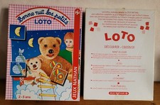 LOTO Bonne Nuit Les Petits Nounours Nicolas Pimprenelle / jeu de société Vintage