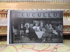 cpa photo facade magasin restaurant terrasse chez lucullus