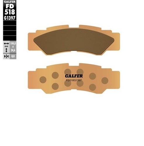 Plaquettes frein kh677 - plaquettes,