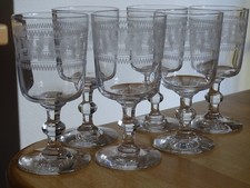 BACCARAT 6 ANCIENS VERRES A
