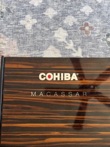 Cohiba macassar cigar box - macassar,