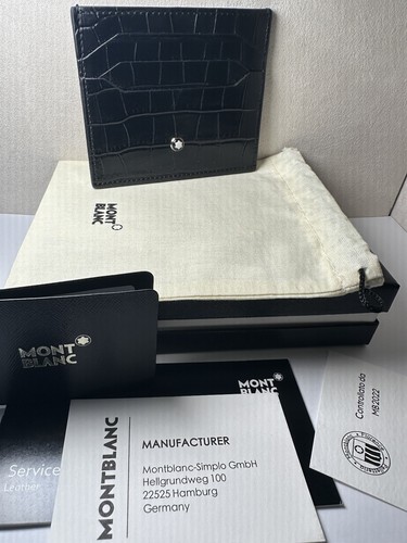 Montblanc card holder black - card,