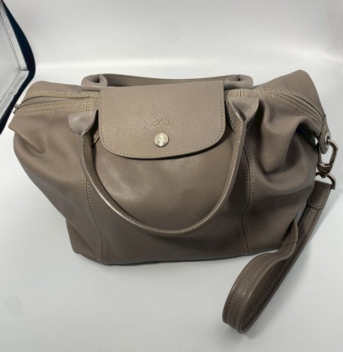 Longchamp pliage cuir tote - longchamp,
