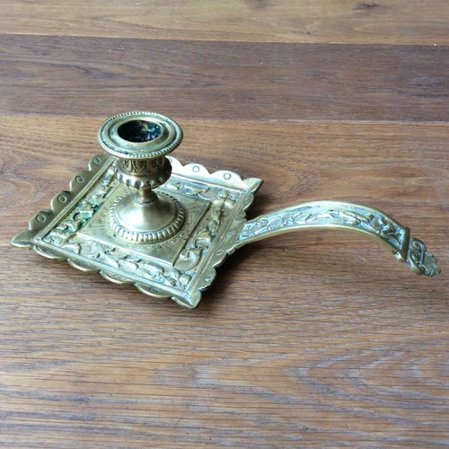 Bougeoir main ancien en - bougeoir,