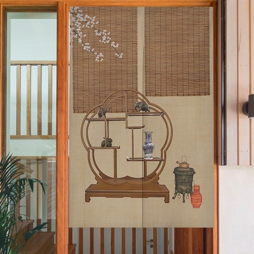 Style chinois porte rideau - style,