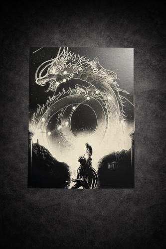 Tableau manga chevalier - chevalier, dragon