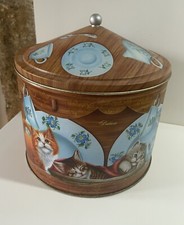 BOITE COLLECTION METAL PANETTONE GÂTEAU CHAT CHATON VAISSELLES BALOCCO DÉCO