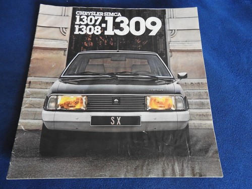 Catalogue chrysler simca 1307 - simca,