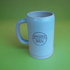 chope a bière amstel en céramique
