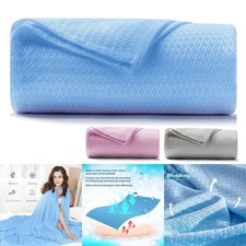 Couverture de refroidissement literie bambou été fine couverture d'été