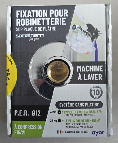 Fixation pour robinetterie