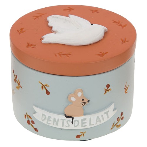 Boite dents lait gris - dents, de