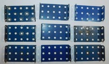 9 PLAQUES A REBORDS BLEU UNI