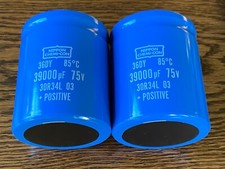 2 New 39000 uf 75v Capacitors