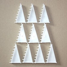 Scalextric A244 10 x supports de pont/rails blancs, TBE