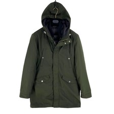 Jules Hommes Parka À Capuche Vert Foncé 3 En 1 Veste Manteau Taille M
