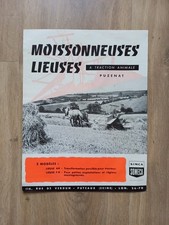PROSPECTUS TRACTEUR MOISSONNEUSE SOMECA PUZENAT PROSPEKT TRACTION ANIMALE
