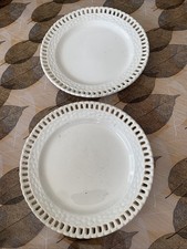 2 Assiettes Perlés Ajourés