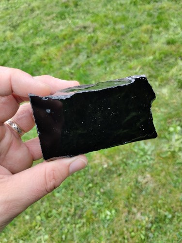 Obsidienne noire forme libre - obsidienne,