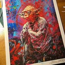 C215 (Christian Guémy) - Yoda XL - Signé, rehaussé à la main, numéroté xx/100.
