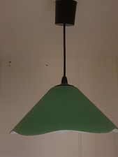 Luminaire vert – suspension – plafonnier – lampe TBE