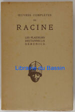 Théâtre de 1668 à 1670 Les plaideurs Britannicus Bérénice Jean Racine 1929