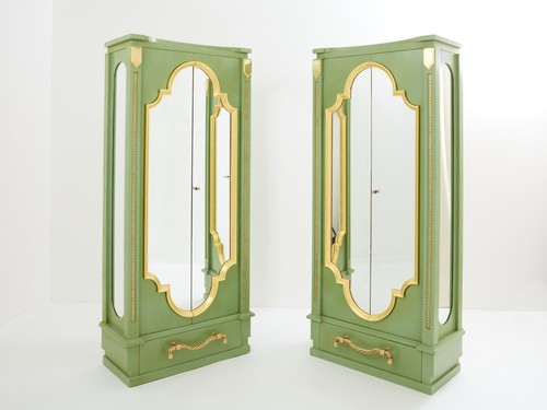 Paire armoires vert - paire,