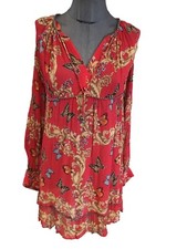 Très Belle Robe Soie Rouge The Kooples XS 36 Tbe