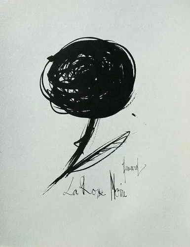 Bernard buffet la rose - bernard, :