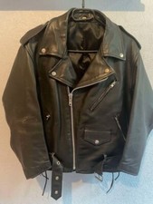 blouson en cuir noir, taille XS