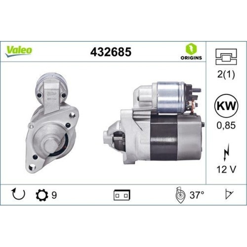 Démarreur valeo 432685 - démarreur,