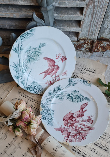 Anciennes assiettes plates - 2,