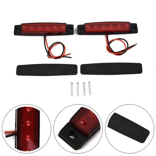 Pièces led rouge scellé - 6-led,