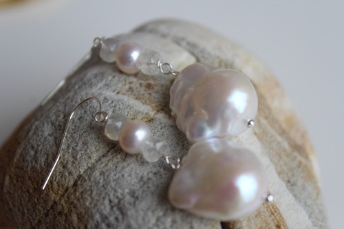 Boucles oreilles perles - d'oreilles,