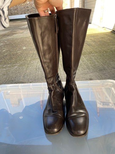 Bottes cuir marron hugo - bottes, en