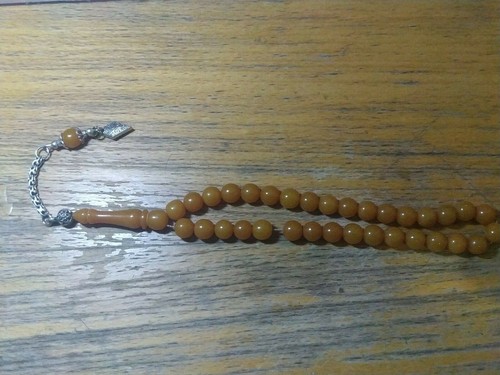 Tasbih sıkma kehribar - tasbih,